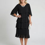 Brent | Layered Tier Midi Dress