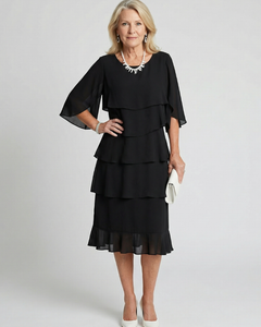 Brent | Layered Tier Midi Dress